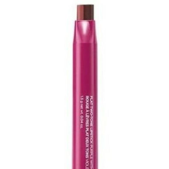 Avon The Face Shop Flat Two-Tone Lipstick in Purple with Beige - New Sealed - Picture 1 of 7